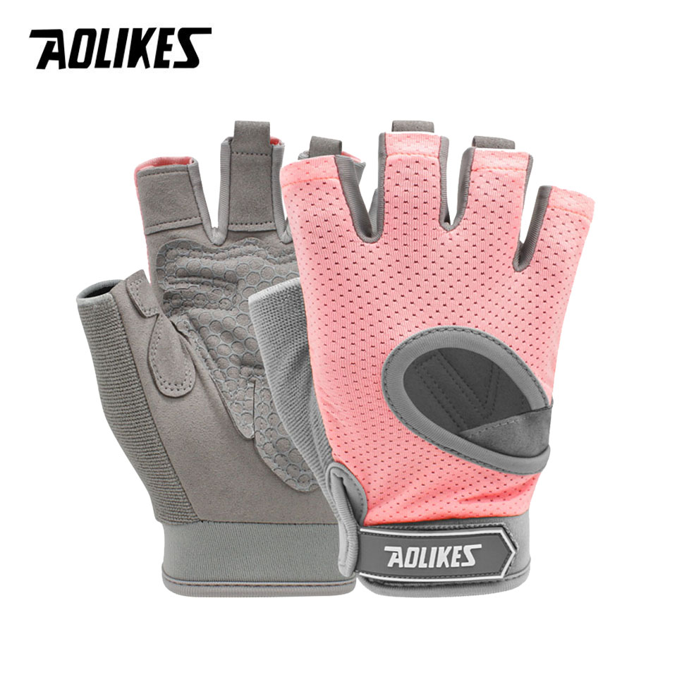 Crossfit Equipment - AOLIKES 1 زوج قفازات الصالة الرياضية