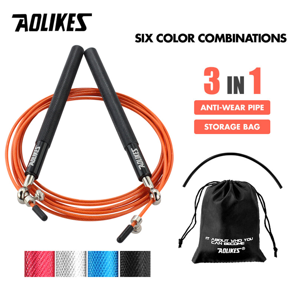 Crossfit Equipment - AOLIKES 1 قطعة حبل القفز السريع