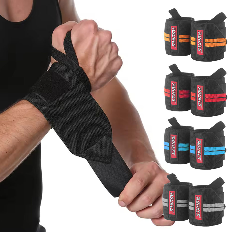 Crossfit Equipment - أربطة معصم AOLIKES للياقة البدنية ورفع