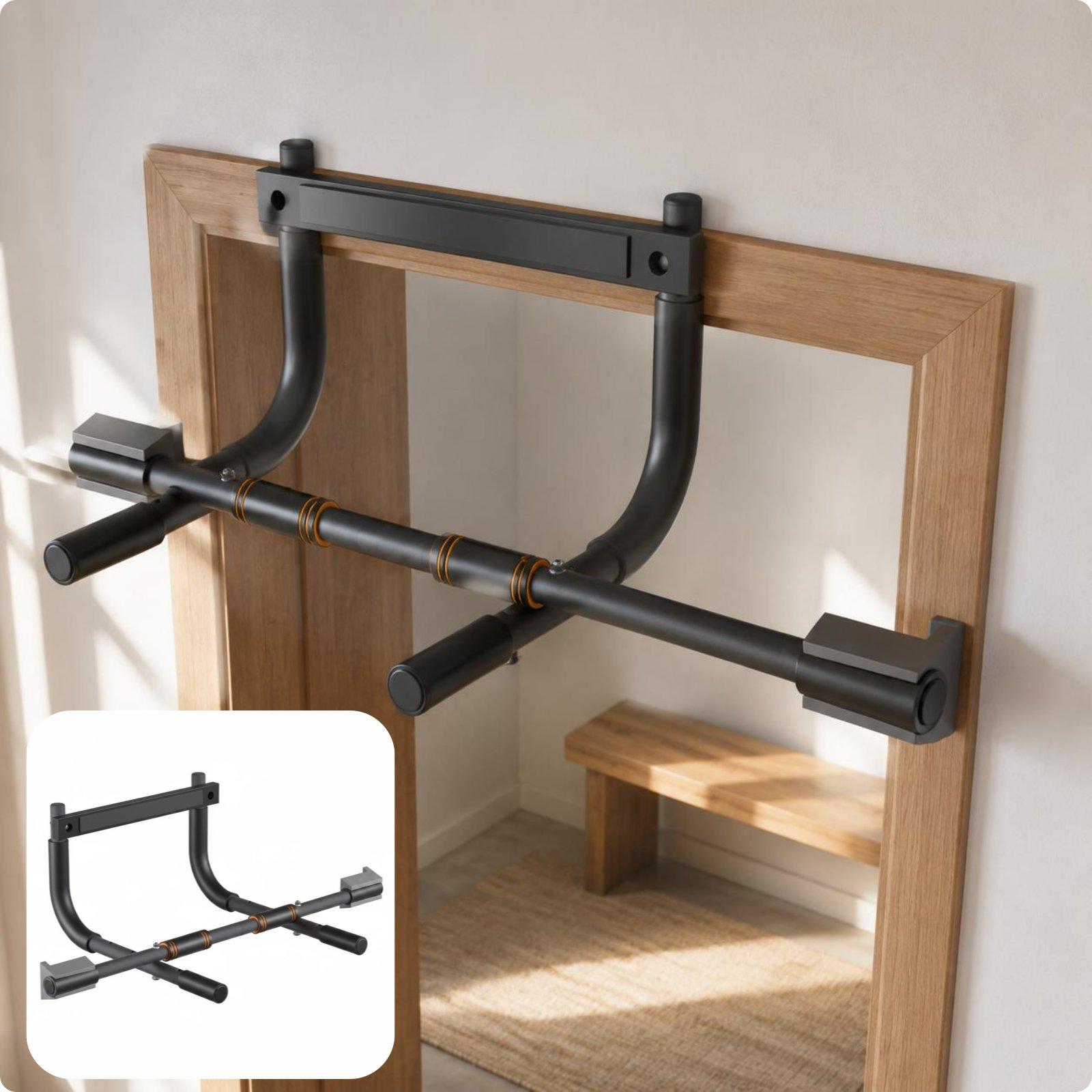 قضيب سحب للباب بدون معدات تمار - مراجعة Pull Up Bar Grip وسعره