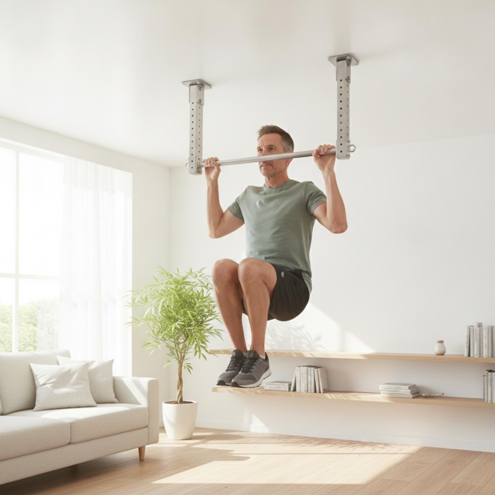 قضيب سحب قابل للتعديل عالي الت - مراجعة Pull Up Bar Grip وسعره
